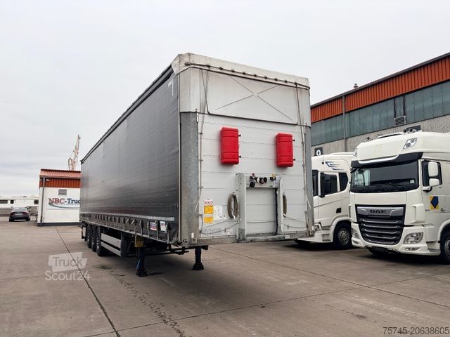 Auflieger mit Pritsche & Plane SCHMITZ CARGOBULL SCB S3T * LIFT ACHSE * POWER CURTAIN