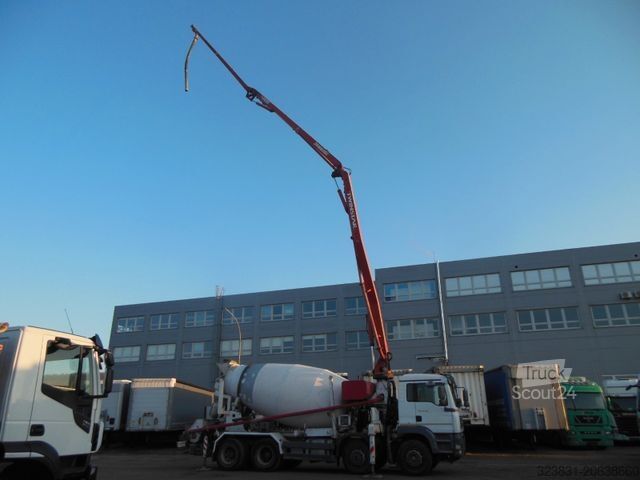 Автобетононасос MAN TGA 35.410, 8X4, MIX + PUMPE 24M