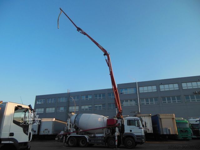 Автобетонозмішувач MAN TGA 35.410, 8X4, MIX + PUMPE 24M