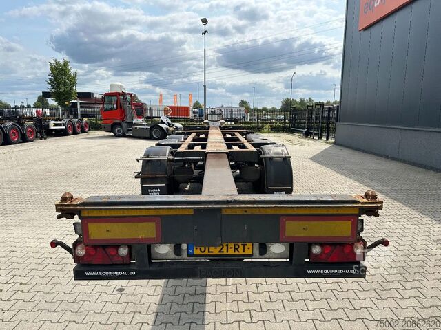 Containervervoer Pacton FLEX XL 45FT HC multi (2x extendable), liftaxle...