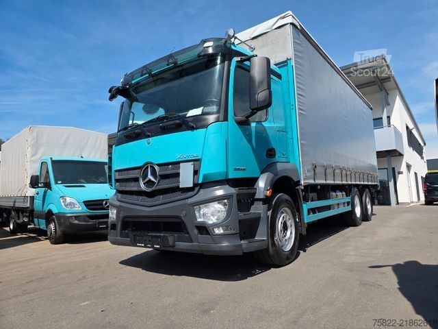 Tovorno vozilo s ravno platformo in ponjavo MERCEDES-BENZ Antos 2536 / Schiebe Plane / WENIG KM