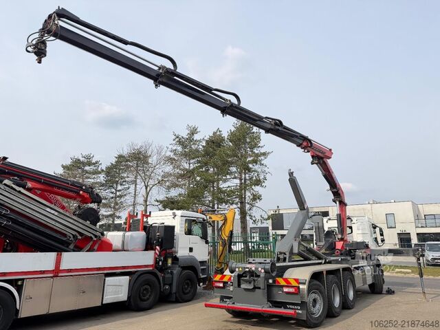 Sistema de braço de gancho Volvo FMX 500 8x4 TRIDEM HOOKLIFT + CRANE HMF 2320 K4...