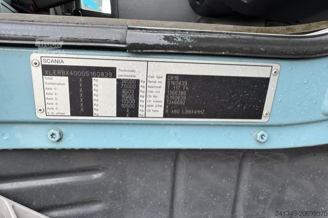 Tovorna dvigalka na tovornjaku SCANIA Scania R480 8x4 PK50002 Flyjib&Seil Bj.2013