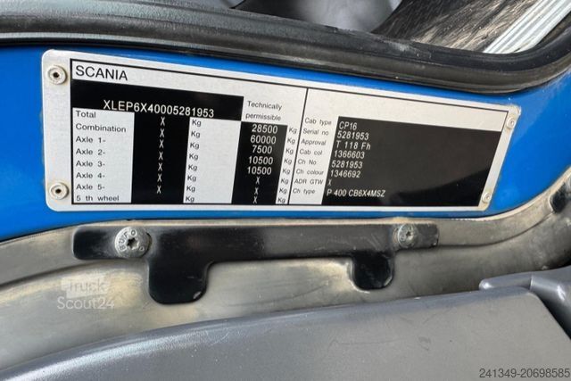 Tovornjak prekucnik SCANIA P400 6x4 2S Kipper Bordmatik AHK