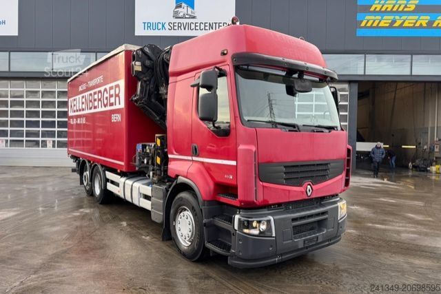 Γερανός τοποθετημένος σε φορτηγό RENAULT Lander 460 6x2 HMF3722 4+4