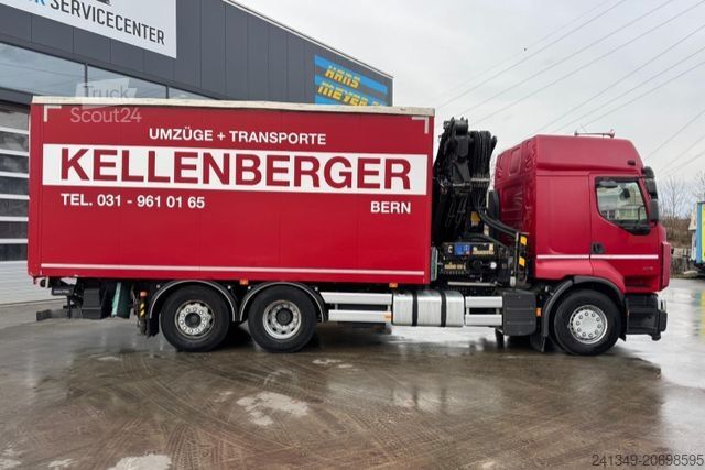 Γερανός τοποθετημένος σε φορτηγό RENAULT Lander 460 6x2 HMF3722 4+4