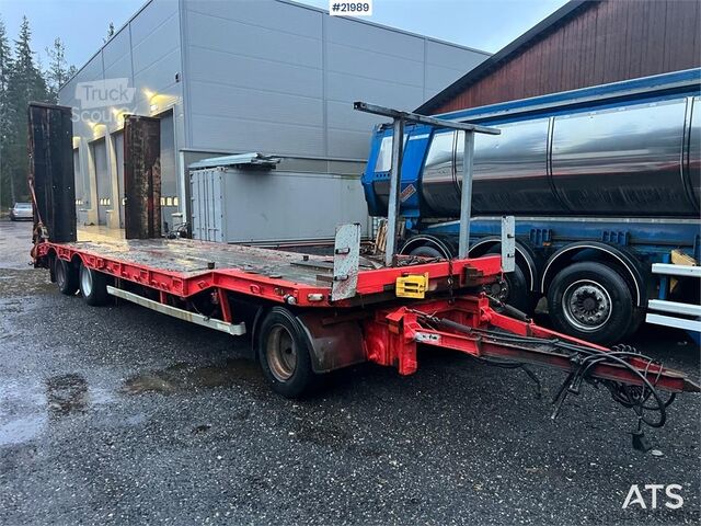 مقطورة نقل منخفضة M&V 3 axle machine trailer repair object w/ hydraulic