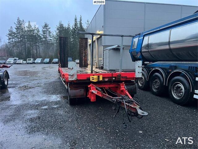 مقطورة نقل منخفضة M&V 3 axle machine trailer repair object w/ hydraulic