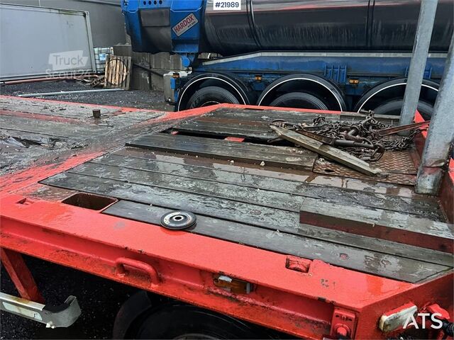 مقطورة نقل منخفضة M&V 3 axle machine trailer repair object w/ hydraulic