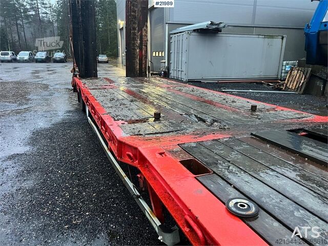 مقطورة نقل منخفضة M&V 3 axle machine trailer repair object w/ hydraulic