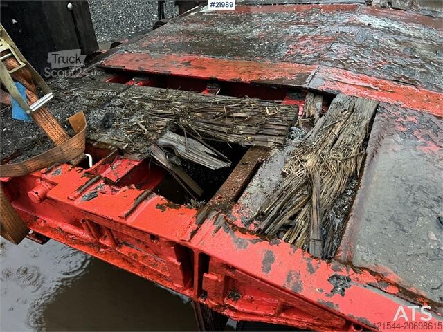 مقطورة نقل منخفضة M&V 3 axle machine trailer repair object w/ hydraulic