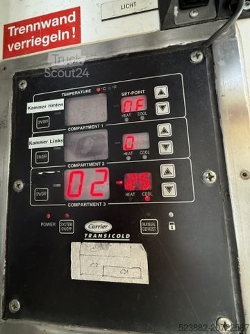 Chladírenský vůz MERCEDES-BENZ Axor 1826 Carrier SUPRA1250MT*3Kammer*LBW2t*EEV