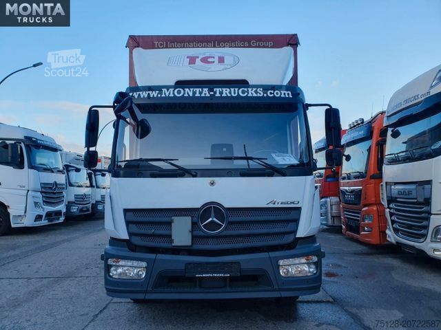 Samochód ciężarowy z plandeką typu platforma MERCEDES-BENZ Atego 1530,Pritsche Plane, Klima, LBW, TÜV