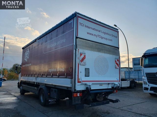 Platformas kravas automašīna ar tentu MERCEDES-BENZ Atego 1530,Pritsche Plane, Klima, LBW, TÜV