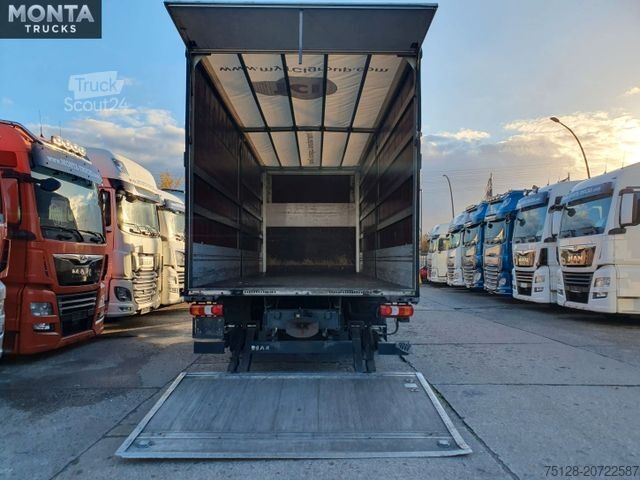 Samochód ciężarowy z plandeką typu platforma MERCEDES-BENZ Atego 1530,Pritsche Plane, Klima, LBW, TÜV