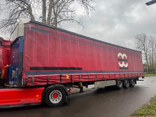 Sliding tarpaulins Schmitz Cargobull 3-ass schuifzeilen oplegger,  Kooiaapaansl,  He...