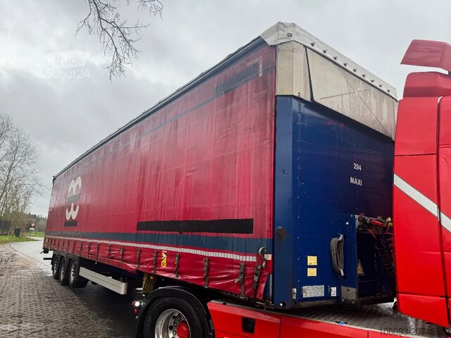 Sliding tarpaulins Schmitz Cargobull 3-ass schuifzeilen oplegger,  Kooiaapaansl,  He...