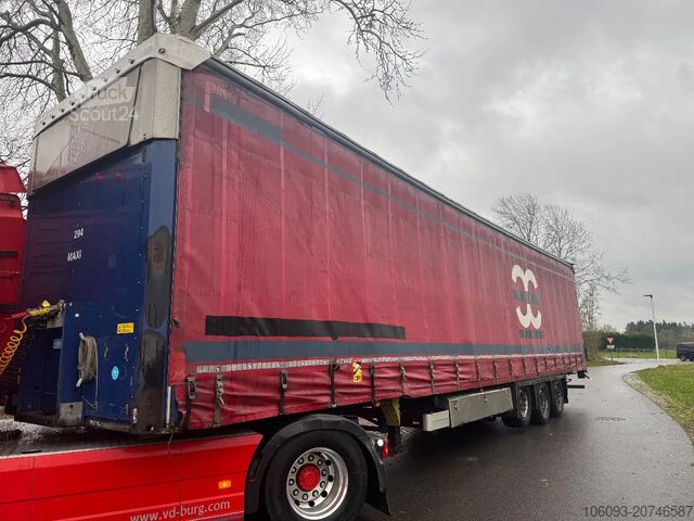 Sliding tarpaulins Schmitz Cargobull 3-ass schuifzeilen oplegger, Kooiaapaansl, He...