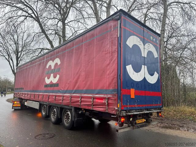 Sliding tarpaulins Schmitz Cargobull 3-ass schuifzeilen oplegger,  Kooiaapaansl,  He...