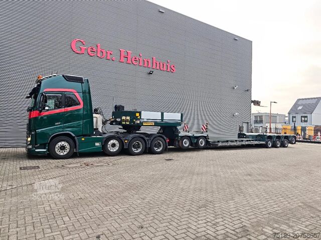 Zware belasting Volvo FH 16 750 8x4 235 Ton + Faymonville F-S46-2GXX ...
