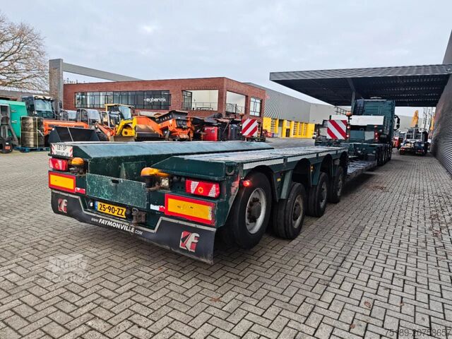 Zware belasting Volvo FH 16 750 8x4 235 Ton + Faymonville F-S46-2GXX ...