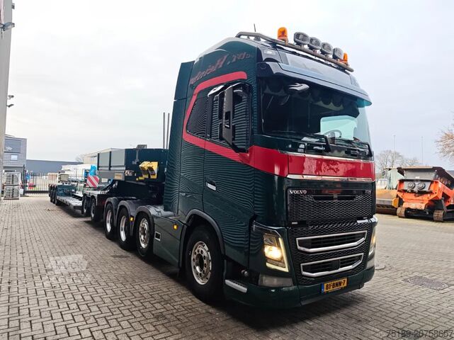 Zware belasting Volvo FH 16 750 8x4 235 Ton + Faymonville F-S46-2GXX ...