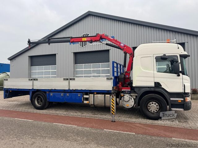 Tovornjak z žerjavom Scania P320 HMF 835 2 x Hydraulik, Remote