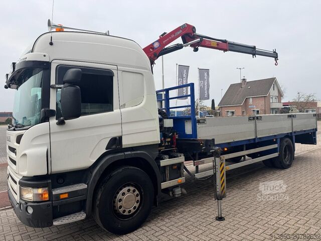 Tovornjak z žerjavom Scania P320 HMF 835 2 x Hydraulik, Remote