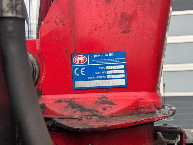 Tovornjak z žerjavom Scania P320 HMF 835 2 x Hydraulik, Remote