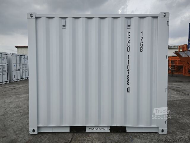  10 Fuß Seecontainer / one Way Lagercontainer / Anthrazit / Lichtgrau
