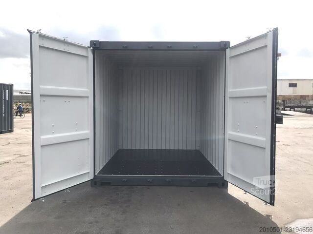  10 Fuß Seecontainer / one Way Lagercontainer / Anthrazit / Lichtgrau