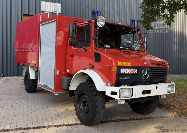 Autokran Unimog U1550 - 4x4 - 14 TKm - Feuerwehr