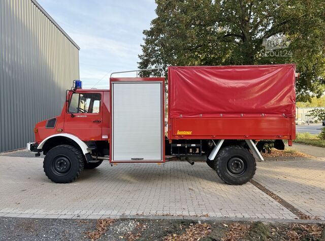 Autokran Unimog U1550 - 4x4 - 14 TKm - Feuerwehr