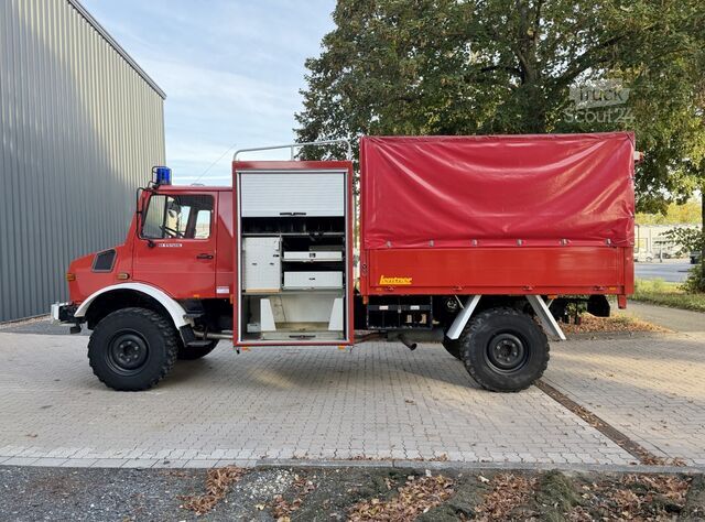 Autokran Unimog U1550 - 4x4 - 14 TKm - Feuerwehr