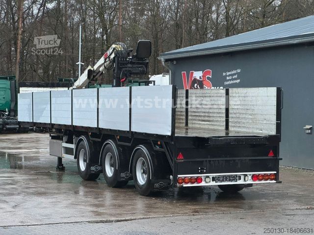 Полуремарке PACTON T3 Roll Kran Auflieger Hiab 130R Lift/Lenk/Lenk