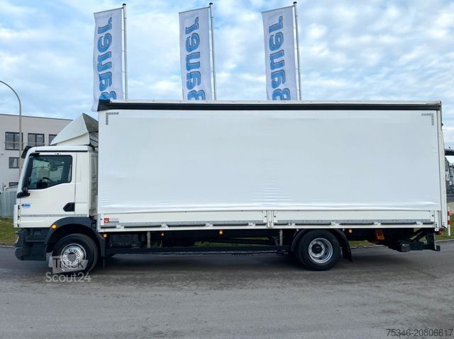 Camion plateau avec bâche MAN TGM18.290/LL/Pritsche7,25m/2xSchiebeplane/LBW2To