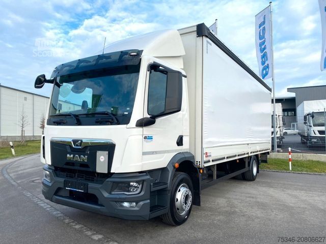 Camion plateau MAN TGM18.290/LL/Pritsche7,25m/2xSchiebeplane/LBW2To