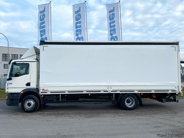 Camion plateau MAN TGM18.290/LL/Pritsche7,25m/2xSchiebeplane/LBW2To