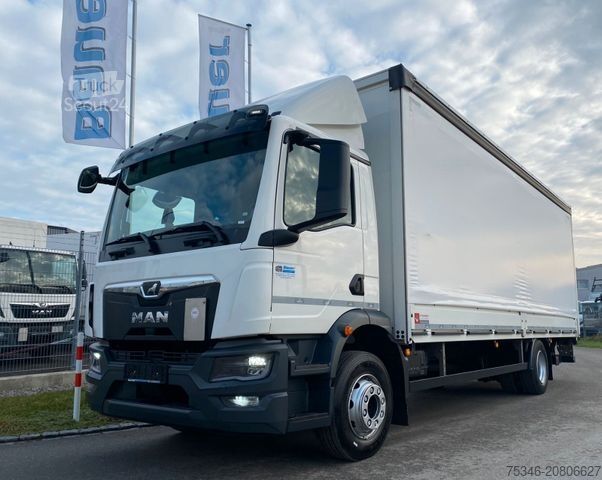 Camion plateau MAN TGM18.290/LL/Pritsche7,25m/2xSchiebeplane/LBW2To