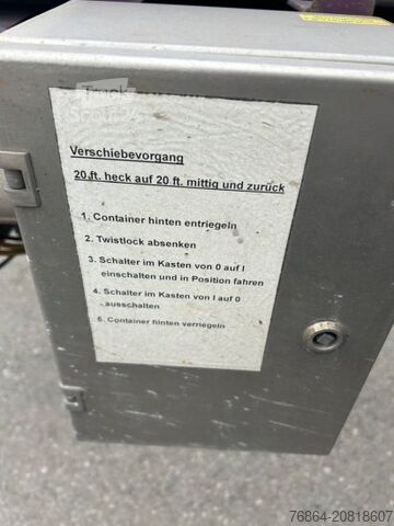 Náves s výmennou nadstavbou M&V CHASSIS LIFTACHSE MITTE-HECKAUSSCHUB