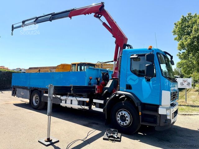 Plataforma de carga Volvo FE 240 - 19T PRITSCHE + KRAN HMF 1560 K4 + RADI...