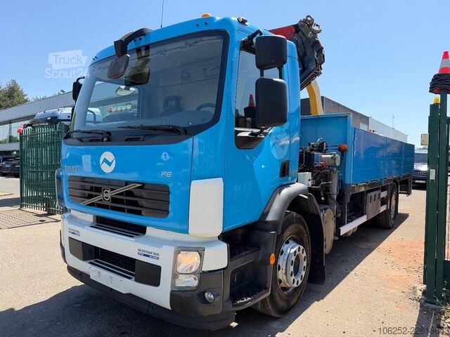 Plataforma de carga Volvo FE 240 - 19T PRITSCHE + KRAN HMF 1560 K4 + RADI...
