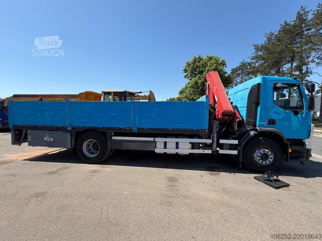 Plataforma de carga Volvo FE 240 - 19T PRITSCHE + KRAN HMF 1560 K4 + RADI...