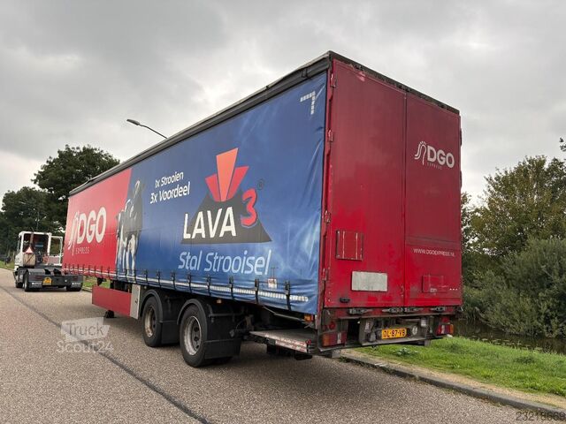 Groenewegen DRO-14-20 B, 2-osni ponjavni polpriklopnik / osi BPW / krmiljena os / stranske stranice  Groenewegen DRO-14-20 B 2-Axle Tautiner / BPW Axles / Steer...