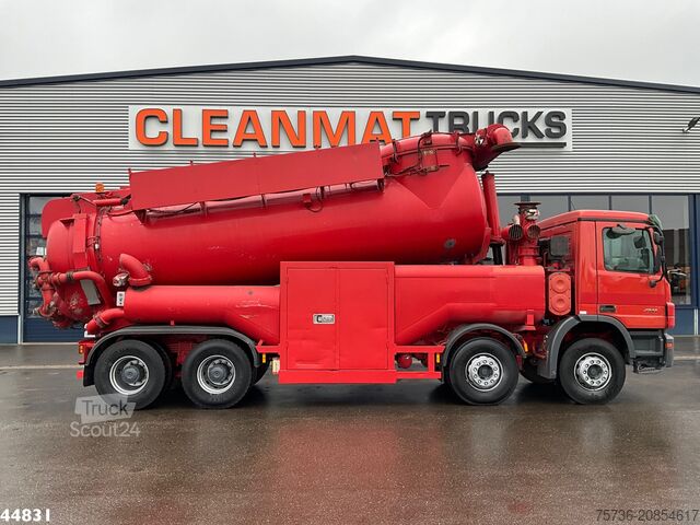 Suction vehicle Mercedes-Benz Actros 4141 8x4 RVS Naaktgeboren drogestoffen J...