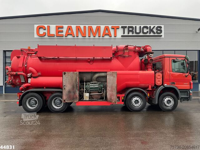 Suction vehicle Mercedes-Benz Actros 4141 8x4 RVS Naaktgeboren drogestoffen J...