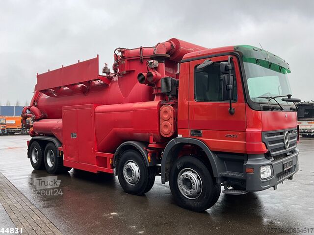 Suction vehicle Mercedes-Benz Actros 4141 8x4 RVS Naaktgeboren drogestoffen J...