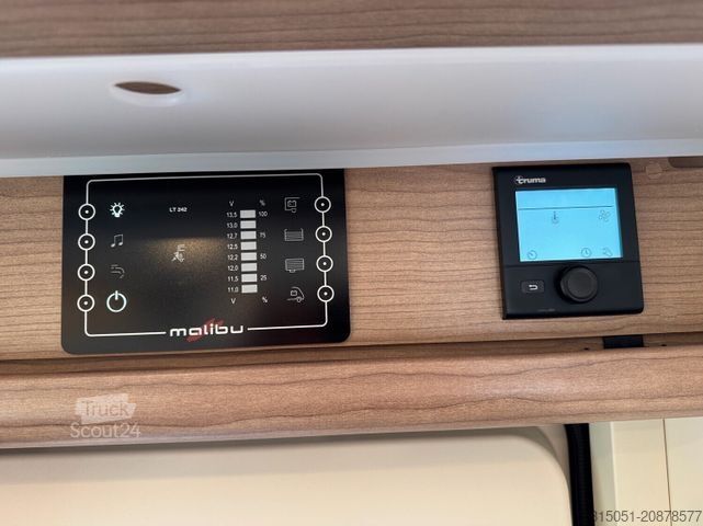 Camper integrale MALIBU I 460/490 KB LE Lithium+TV+Markise+Solar+Hubbett