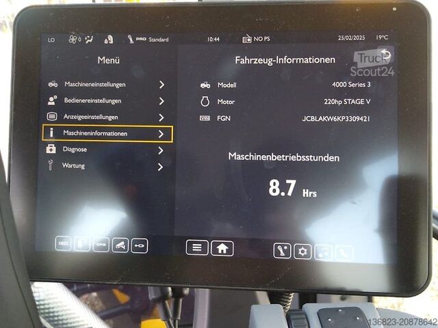 Tractor JCB Fastrac 4220 I-CON Voll