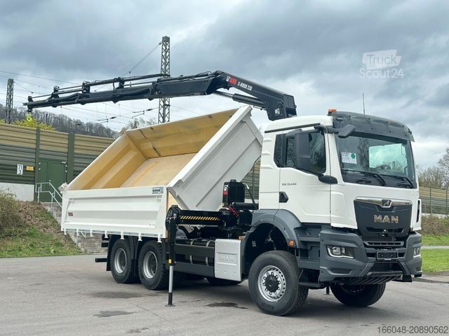 MAN TGS 33.440 6x6 /3-Seiten- Kipper / HIAB 228-4